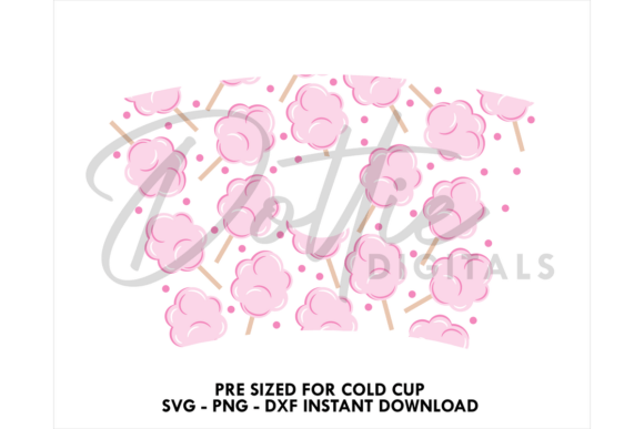 Cotton Candy Cold Cup SVG 24oz – A Designer's Review
