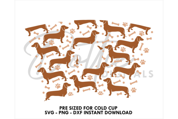 Dachshund Cold Cup SVG 24oz: Tumbler Wrap Graphics Review