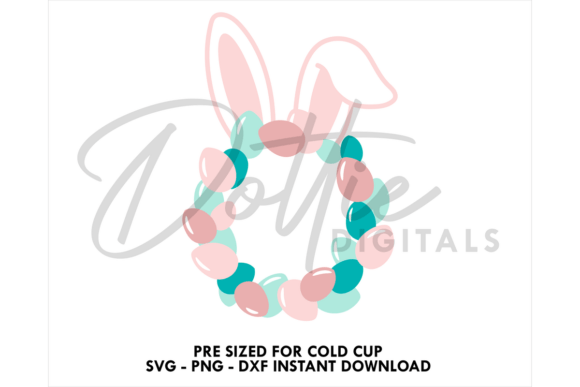 Easter Egg Cold Cup SVG 24oz: Graphics & Tumbler Wraps