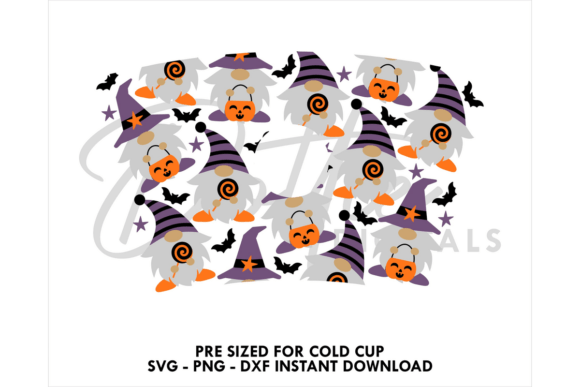 Halloween Gnomes Cold Cup SVG 24oz: Graphics & Tumbler Wraps Review