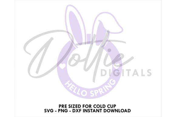 Hello Spring Cold Cup SVG 24oz: Tumbler Wraps & Graphics