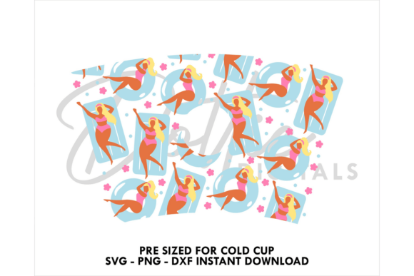 Pool Girls Cold Cup SVG 24oz: A Designer's Review for Tumbler Wraps & Graphics