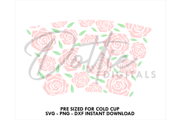 Rose Flowers Cold Cup SVG – A Designer’s Review