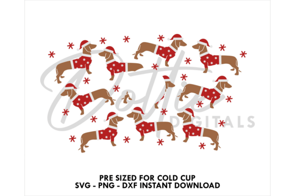 Santa Paws Christmas SVG Graphics & Tumbler Wraps