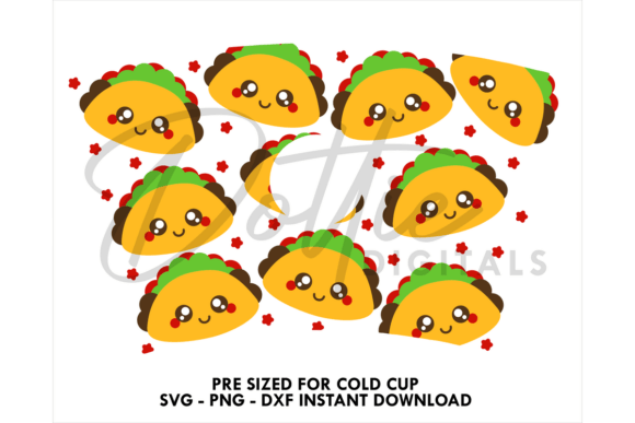 Tacos Cold Cup SVG 24oz Graphics & Tumbler Wraps Review