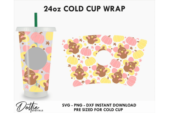 Thanksgiving Cold Cup SVG 24oz: Tumbler Wraps & Graphics Review